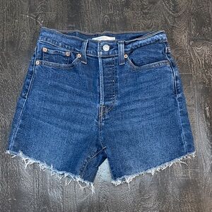 Levi's Dark Blue Jean Shorts
